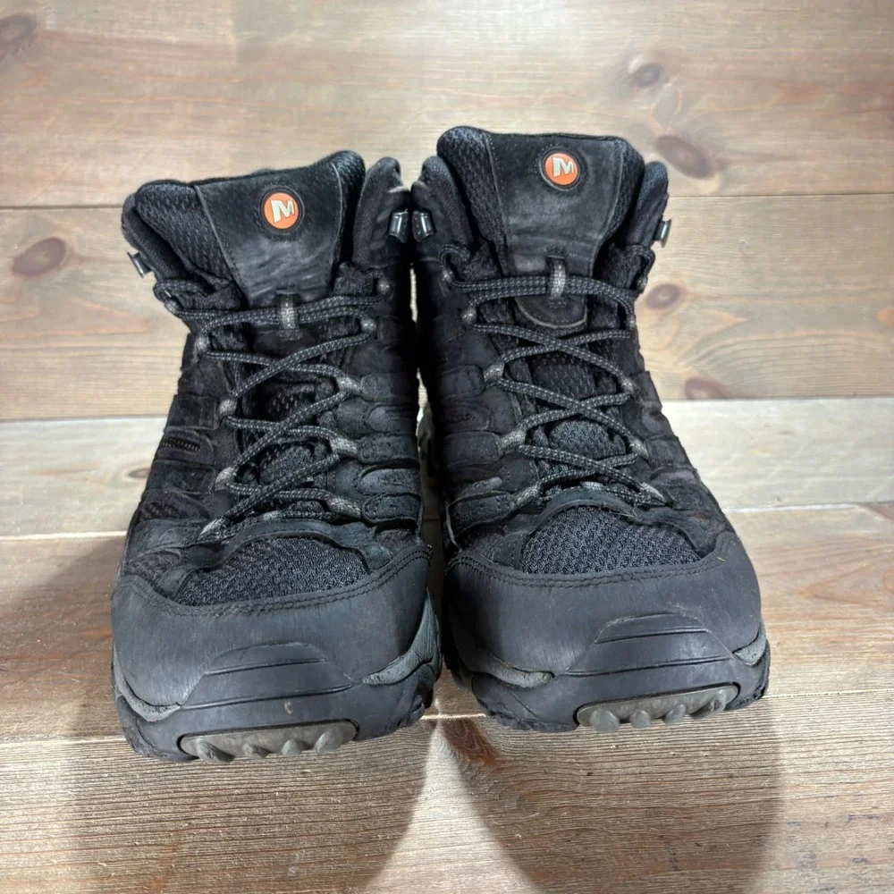 Merrell Moab 2 Vent Mid Mens size 12 shoes Black suede athletic hiking boots